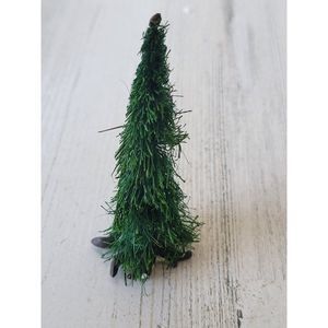 Dept 56 green mini Pine Tree Village accessory Xmas